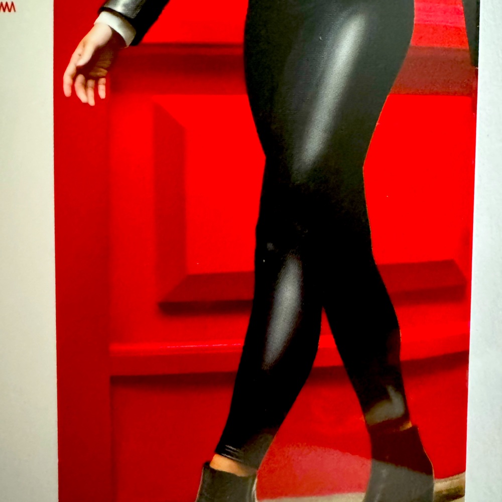 - Jane And Blacker Faux Leather Leggings Black Size L